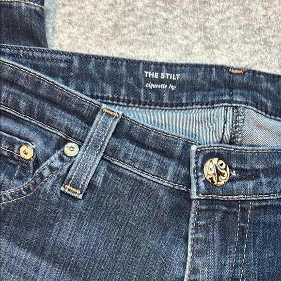 π₯ AG JEANS β THE STILT CIGARETTE LEG β SIZE 28R β DARK WASH π₯ - Picture 11 of 15